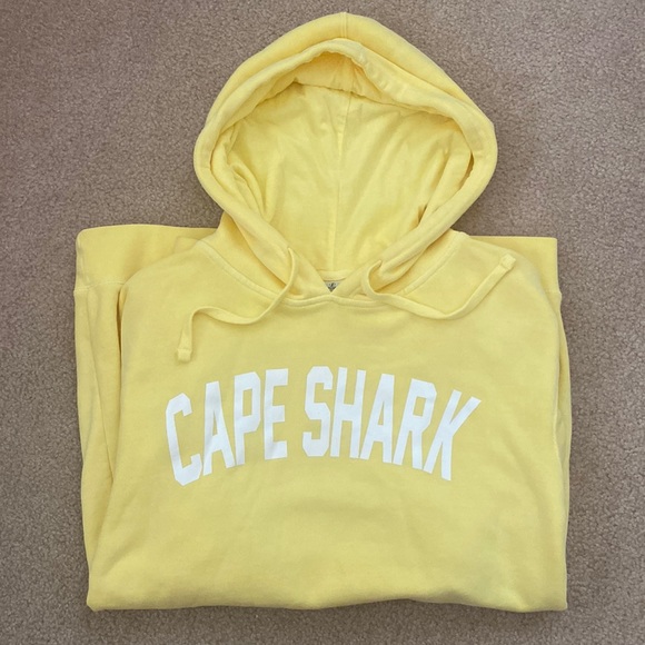 Cape Shark Unisex Pigment Hoodie, yellow, size M - Picture 2 of 4
